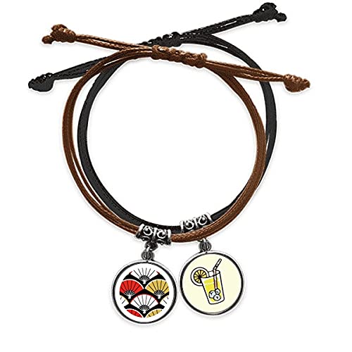 Bracelet corde rouge noir or des fan idéal pour vos sorties urbaines