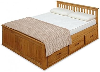 Amani Mission Storage Double Bed Frame - 6 Drawers