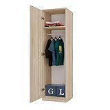 👶 PRATIQUE POUR CHAMBRES PRIVÉES ET ENFANTINES – Cette armoire offre de l’espace pour vêtements, jouets ou dossiers. Sa construction solide protège le contenu et le garde toujours accessible.