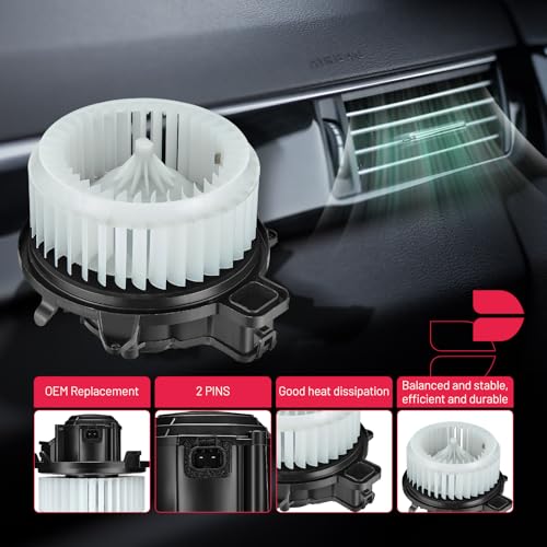 Image of BDFHYK AC Heater Blower Motor Fan 700270 Compatible with 2010-2012 Fusion 2010-2012 Lincoln MKZ 2010-2011 Mercury Milan,HVAC Blower Motors Replacement for 15-81732 PM9381 75874 AE5Z19805D