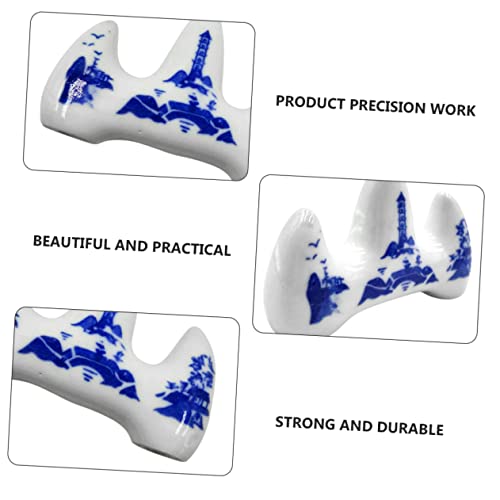 Corhad 12Pcs Penholder Pen Holders Para Cuartos Calligraphy Brush Decorative Paper Weight Calligraphy Writing Brush Rack Porcelain Chopsticks Rest Sumi Pen Holder Sumi Pen Rack #TOP6