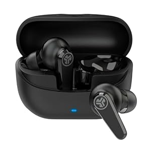 JLab Go Pods ANC True Wireless Bluetooth Earbuds & Charging Case, Hybrid Active Noise canceling + Be Aware for Safe Listening, 26+ Hours Total Playtime, Clear Calls, Custom Sound via App, Black