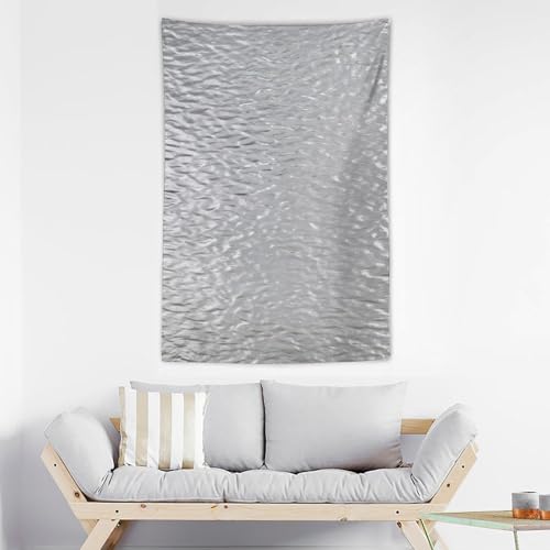 Tapisserie en polyester à effet de texture ondulée pour grand mur de salon - 3