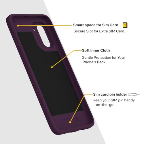 Image of Pikkme Back Cover for OnePlus 15R 5G Soft Matte Silicone Mag-Safe Design (Mag-Safe Not Support) Camera Protection | Slim Fit Bumper Cover (Purple)