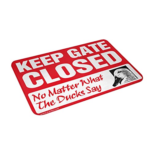 Tapis de bain ferme Keep Gate Closed grand format 65x90