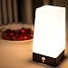 Price comparison product image niceEshop(TM) Wireless Motion Sensor LED Table Lamp, Battery Powered Indoor Retro Night Light Warm White for Kids Room, Bedroom, Bedside, Bathroom, Hallway(Square)