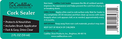 Cadillac Cork Sealer - Waterproof & Protect Cork Sandals & Fishing Rods From Drying Cracking & Flaking3