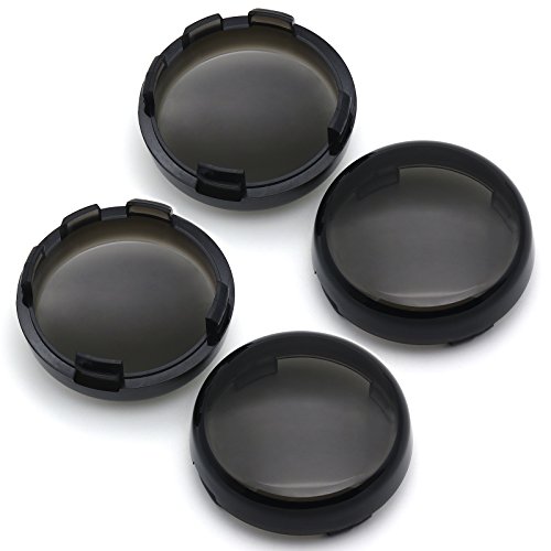 Smoke Turn Signal Lens Set (4) Harley XL Sportster 883 1200 2002-up repl. OEM# 68973-00