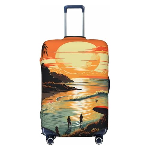 Elastic Travel Luggage Cover for Suitcase Tsa Approved Stretch Scratch-Resistant Suitcase Protector Cover Washable Original Poster for Endless Summer Baggage Covers Fits 18-32 Inch Luggage Case