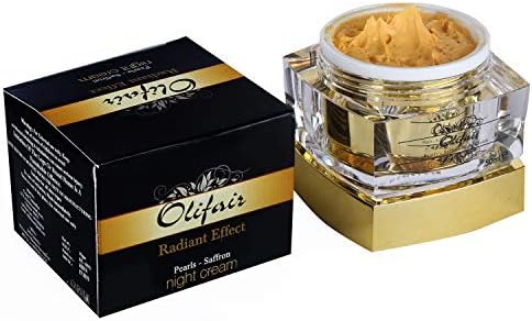 OLIFAIR Pearls Saffron Night Cream - New Stock - Oct 2017 Mfd - By Pe