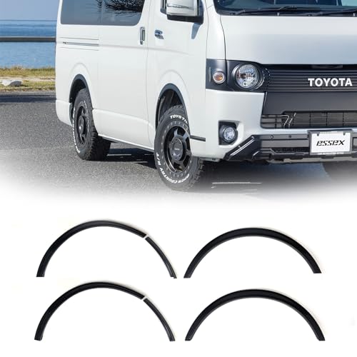 ハイエースESSEX 1〜6型リーガルフェンダー　で幅6mm Amazon | ESSEX リーガルフェンダー 出幅6mm 200系ハイエース 1