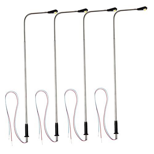 TOYANDONA 4pcs Street Light Model Decorative Lamp for Sand Table Dollhouse Landscape for Miniature Gardens Projects
