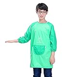 Multi-Zweck-praktische Geschenke: Malerei-Schürzen können zum Malen, Schreiben, Kochen, Malen, Schul- oder Heimkunsthandwerk verwendet werden. Es kann auch als Fütterung verwendet werden. Sehr praktisches Geschenk, Ihr Kind kann überall Spaß haben.