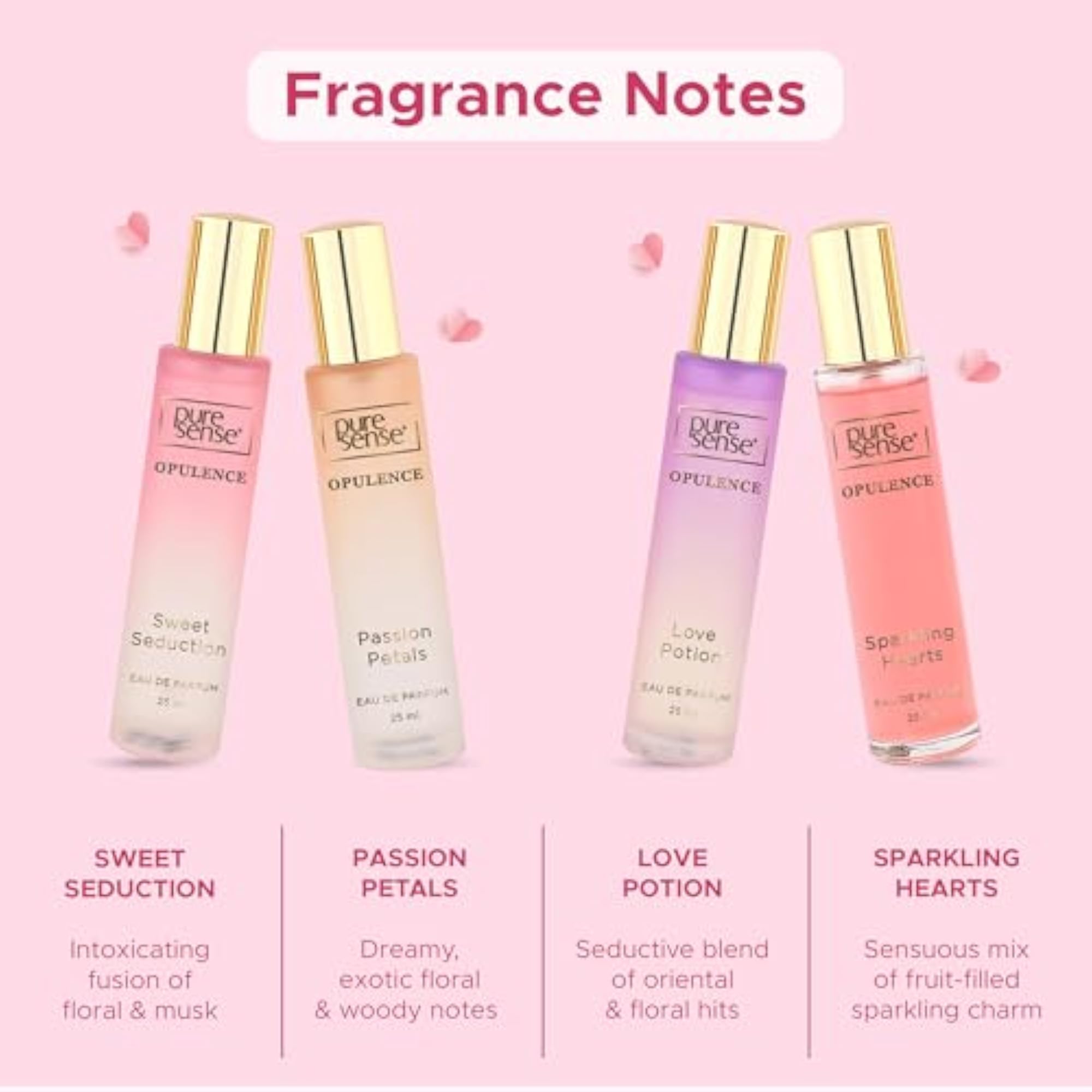 Opulence Perfume Gift Set, 25x4ml Travel Combo Pack