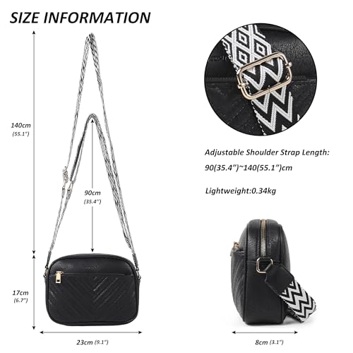 Crossbody Purses for Women Leather Purse Shoulder Handbags with Wide Strap, Small Crossbody Bags for Women Travel3