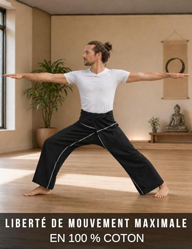 Pantalon thaïlandais ajustable PANASIAM coton léger grande taille 1m90 - 3