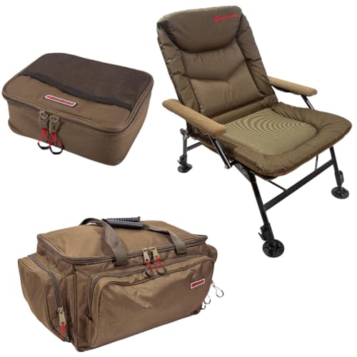 Ultimate Compact Armchair Ultimate Set di Sdraio e Borse Carp  Kit carpfishing