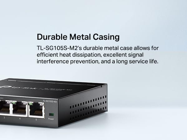 TP-Link TL-SG105S-M2, 5 Port Multi-Gigabit 2.5G Unmanaged Ethernet Switch - image 5