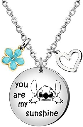 Maxforever Girl's Jewellery You are My Sunshine Necklace Gift for Daughter, Niece, Girls