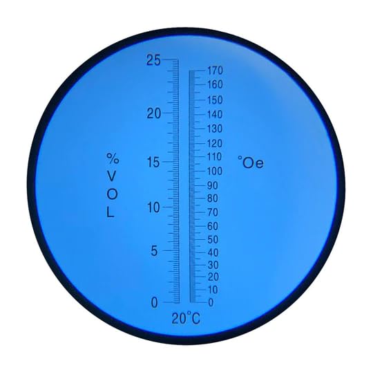 Sper Scientific 300080 Wine Making Refractometer - 0 to 25% with ATC - Alcohol & Sugar Concentration Measurement for Wine, Vodka, Whiskey, and More