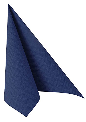 Papstar Royal Collection 11605 Serviettes with 1/4 Fold 40 x 40 cm Dark Blue Pack of 50