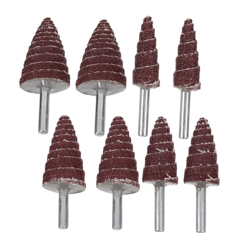 Cabilock Universal Electric Grinder Abrasive Heads 8pc Sandpaper Flap Wheels Kit for Plastic Easy Install Replace