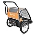 Allen Sports Deluxe Steel 2-Child Bicycle Trailer and Stroller, Model AS2-O, Orange