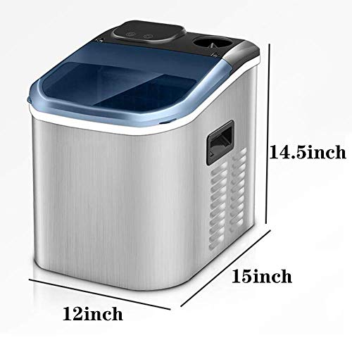 MHGD Eiswürfelbereiter Klein,LCD-Display Eiswürfelbereiter 25kg in 24h,Eiswürfelmaschine 24 Eiswürfel fertig in 10 15… – Bild 8
