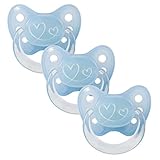 Latex Schnuller – Der kieferfreundliche Dentistar Latex Schnuller ist in 4 verschiedenen Größen erhältlich und bietet eine große Farb- und Motivauswahl für Jungen und Mädchen.