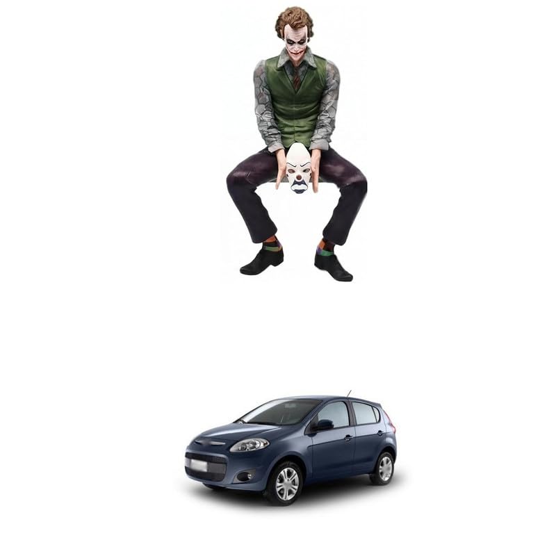 Jkr Action Figure ? 5.5-Inch Sitting Figurine for Car Dashboard, Office Desk & Home Decor | Premium PVC Comic Villain Statue with Adhesive Base Comfortable with Pa-lio