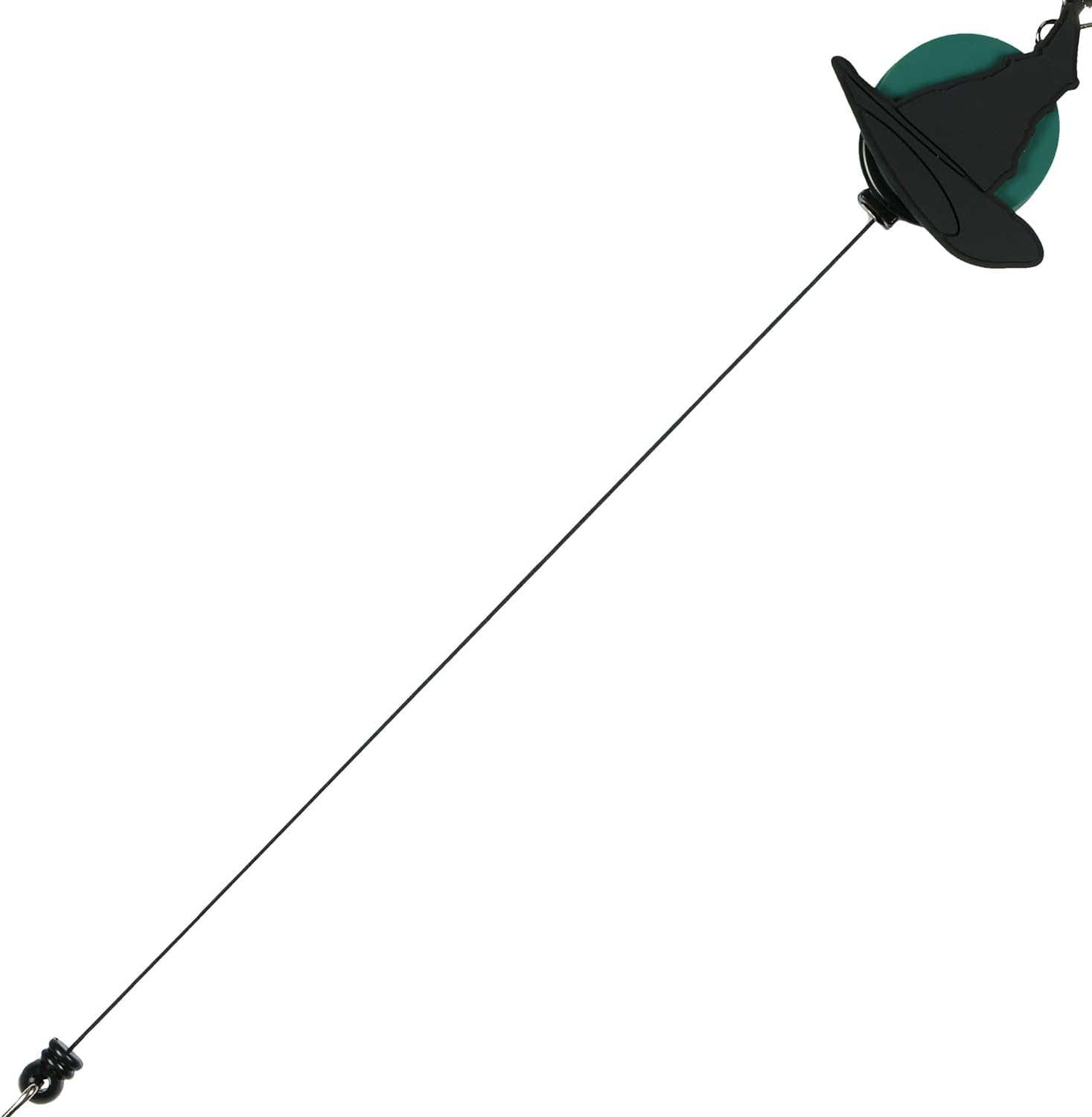 Wicked Retractable Reel Lanyard Hard Plastic ID Badge Holder Elphaba Witch Hat Keychain - Image 3