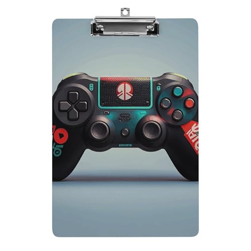 Porte-bloc A4 en acrylique style console de jeu classique 31,8x21,6 cm