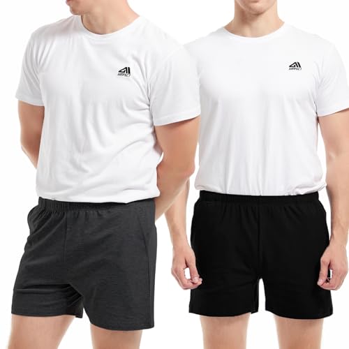Image of AIMPACT Men's 4 inch Inseam Sleep & Lounge Pajama Shorts with Pockets