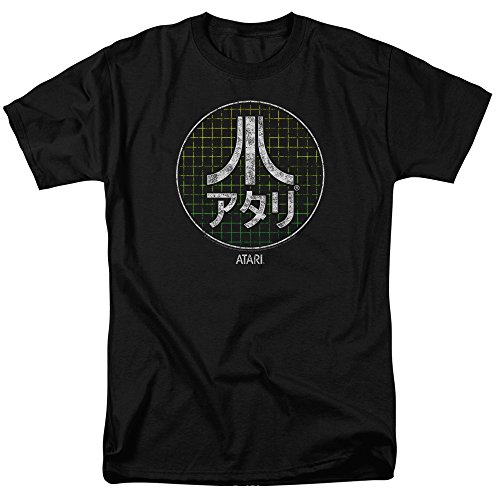 Atari Video Game Japanese Grid Mens T-Shirt Black