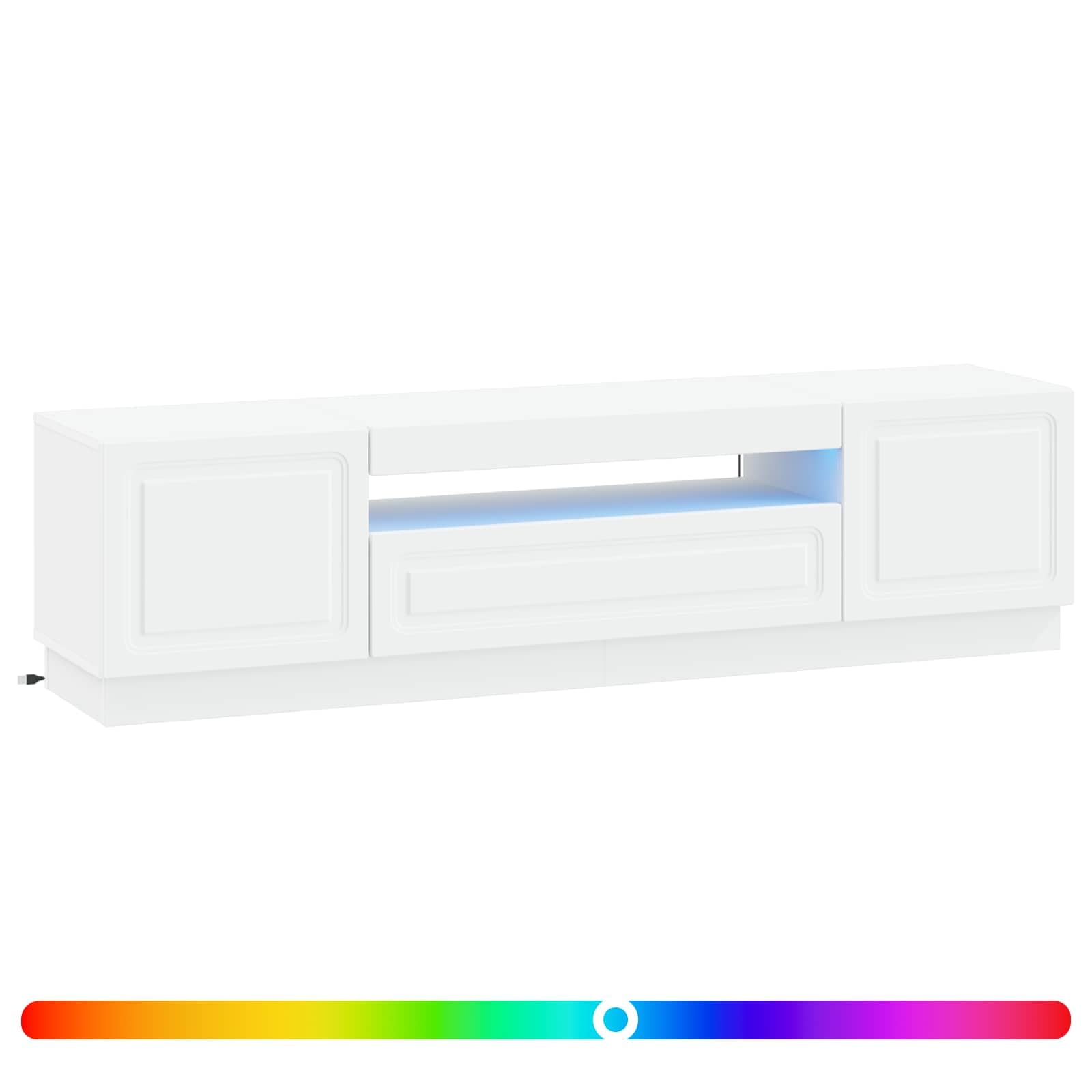 Mobile TV LED Bianco in Legno Ingegnerizzato