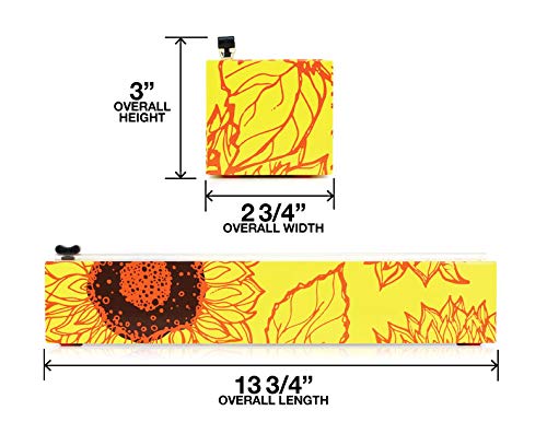 ChicWrap Sunflower Refillable Plastic Wrap Dispenser with Slide Cutter and 250' of Professional BPA Free Plastic Wrap - Thumbnail 5