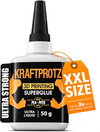 3D Printing Super Glue Ultra Liquid 50 g - PLA ABS PETG Instant Adhesive