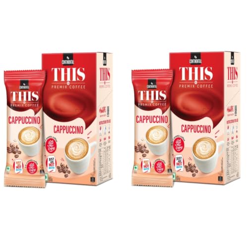 Image of Continental THIS Cappuccino 3 in 1 Premix Instant Coffee 110g (22g*5 Sachets) (PACK OF 2)