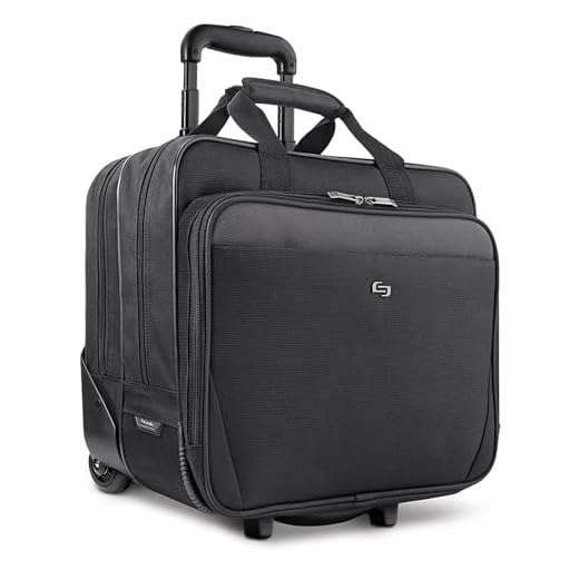 Solo New York Empire Rolling Laptop Bag, Black