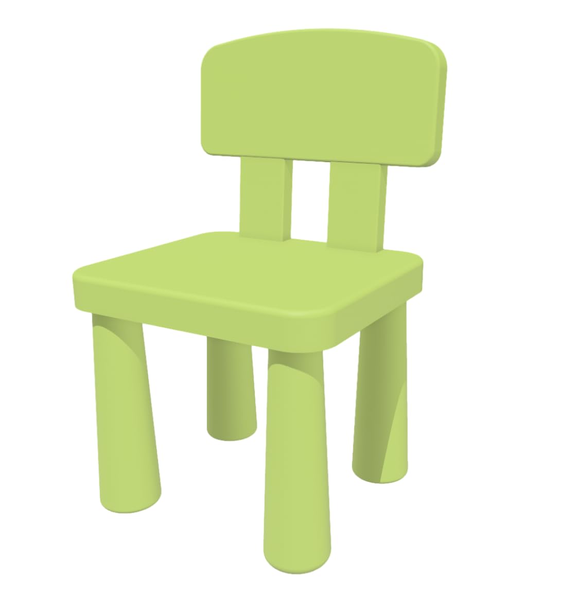 supuzz Toddler Chair -PP Plastic Chair Ages 1-3 | Non-Slip Kids Chair for Activity Centers & Mealtime | Green