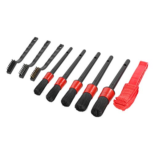 pedkit Kit de ferramentas de limpeza de carros, escova de rodas, kit de escova de detalhamento de ca