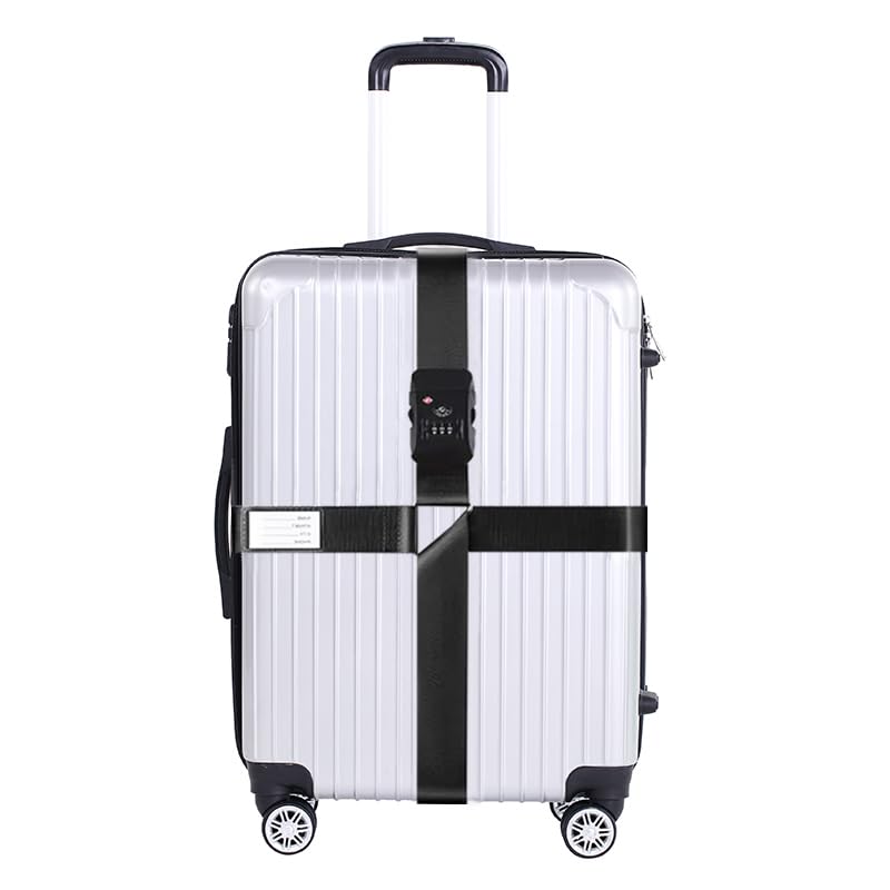 Sangle valise croisée avec verrou TSA et ceintures réglables robustes