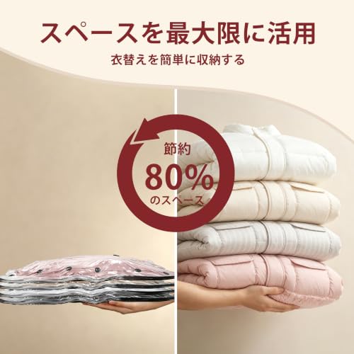 Image of Travel Vacuum Bags for Clothing with Cordless Pump 12 Combo, Clear