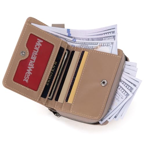 Image of Montana West Small Wallet for Women Female Ladies with a Detachable Wristlet Women's Wallet with Rfid Blocking Lining Minimalist Lightweight & Easy to Carry