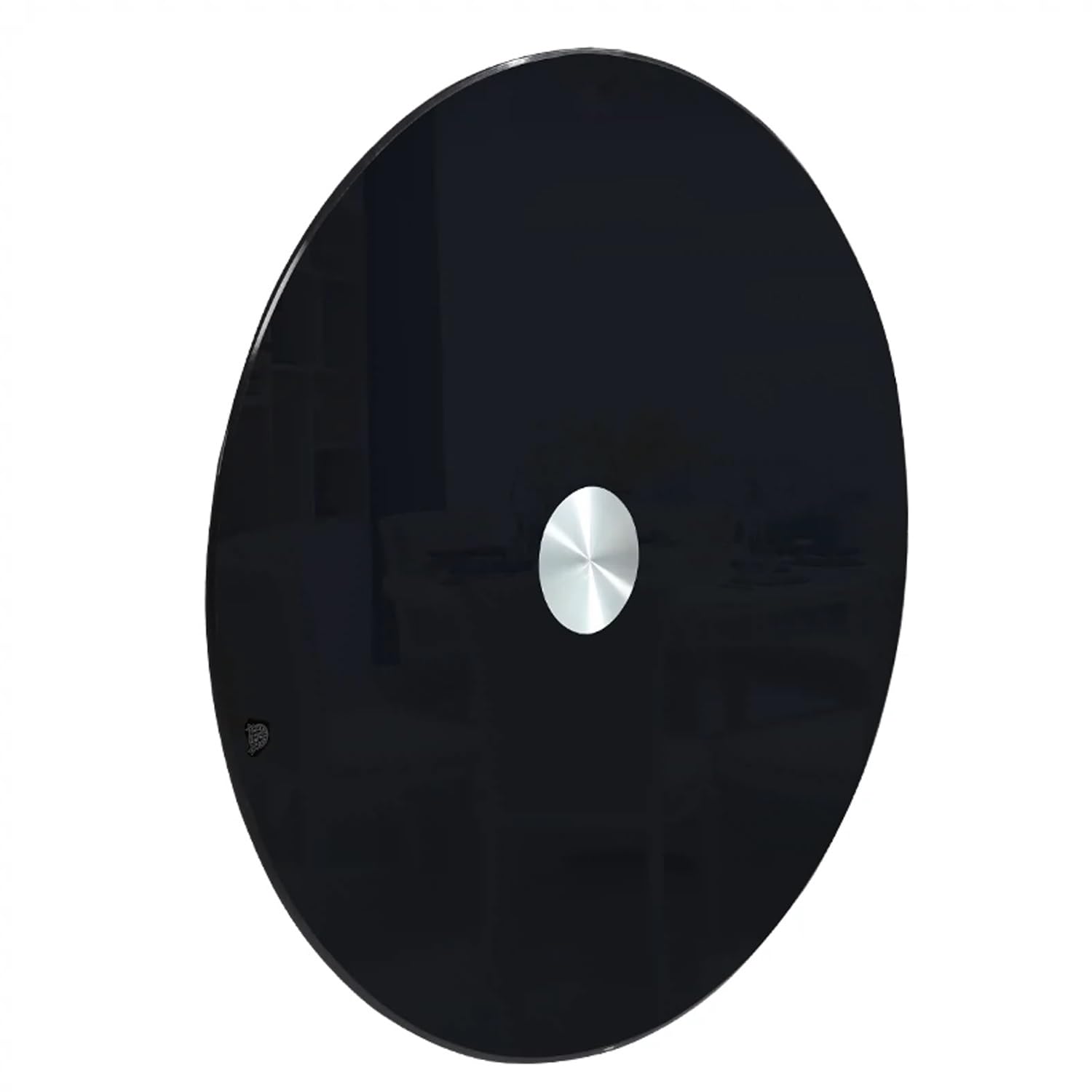 Plateau tournant en verre trempé noir Lazy Susan de 20 à 39 pouces pour grande table