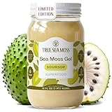 TrueSeaMoss Sea Moss Gel – Wildcrafted Seamoss, Fruits & Jarred Vegetables – Soursop, Pack of 1 (Labels may Vary)