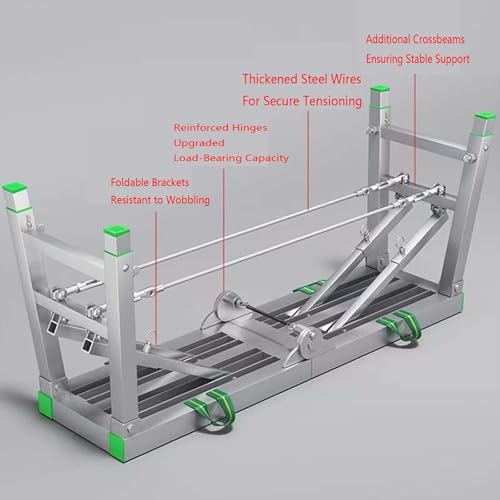 Échafaudage robuste et réglable pour travailler en hauteur sans risque de chute
