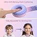 ADOOPE Wired Kids Headphones with USB C Plug, 85dB Safe Volume, Adjustable Headband, Tangle-Free Cord Headphones for School, Tablet, Travel (Light Purple & Pink, Without Microphone)