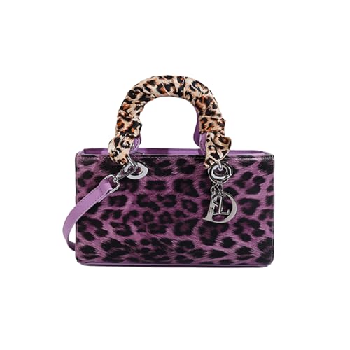 Image of Leopard Print Handbag - Women's PU Leather Crossbody Bag, Waterproof, Fashion Messenger & Satchel Bag