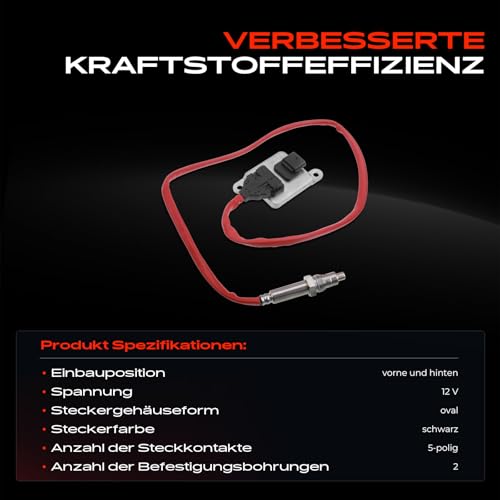 Nitrogen Oxide Sensor Noxsensor für 1er F20 F21 F22 F23 3er E90 5er F07 F10 F11 X5 E70 F15, F85 E71, E72 F16, F86 2009-2019 5WK96699C